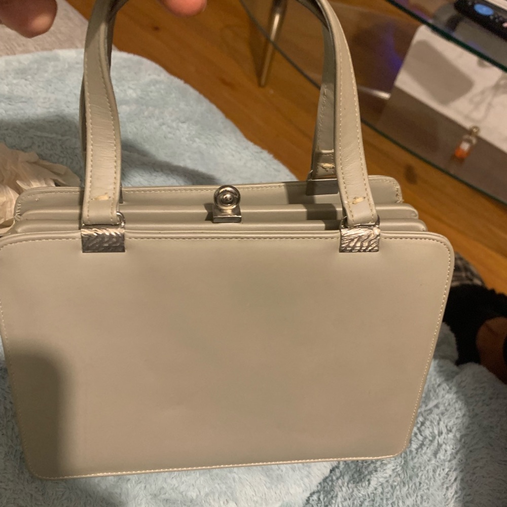 Vintage Andrew Geller handbag light grey excellent condition